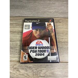 Tiger Woods PGA Tour 2004 Sony PlayStation 2 PS2 EA Sports SLUS-20757 Complete